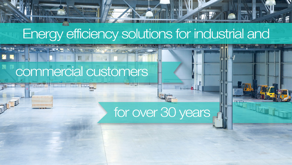 Energy efficiency solutions for industrial and commercial customers for over 30 years